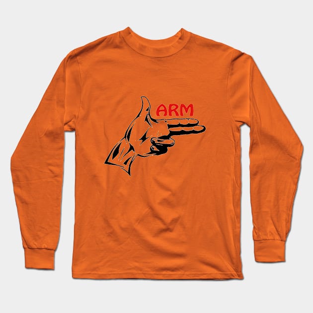 Arm Long Sleeve T-Shirt by LinCrit